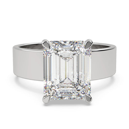 Emerald Cut Men's Engagement Ring - Mara Jewels