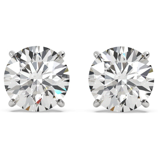 5mm Brilliant Round Moissanite Studs