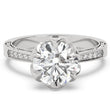 Tulip Setting Moissanite Ring