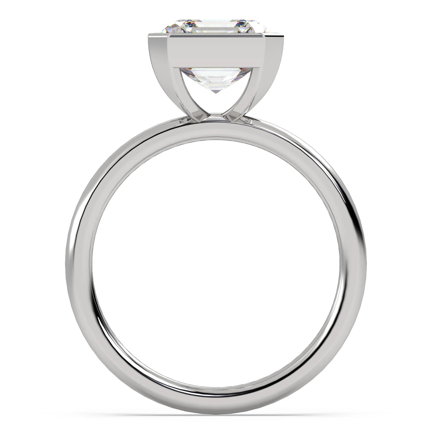 Asscher Cut Promise Ring - Mara Jewels