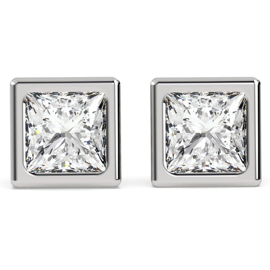 1 carat moissanite earring