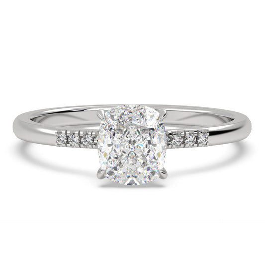 Cushion Cut Moissanite Ring - Mara Jewels