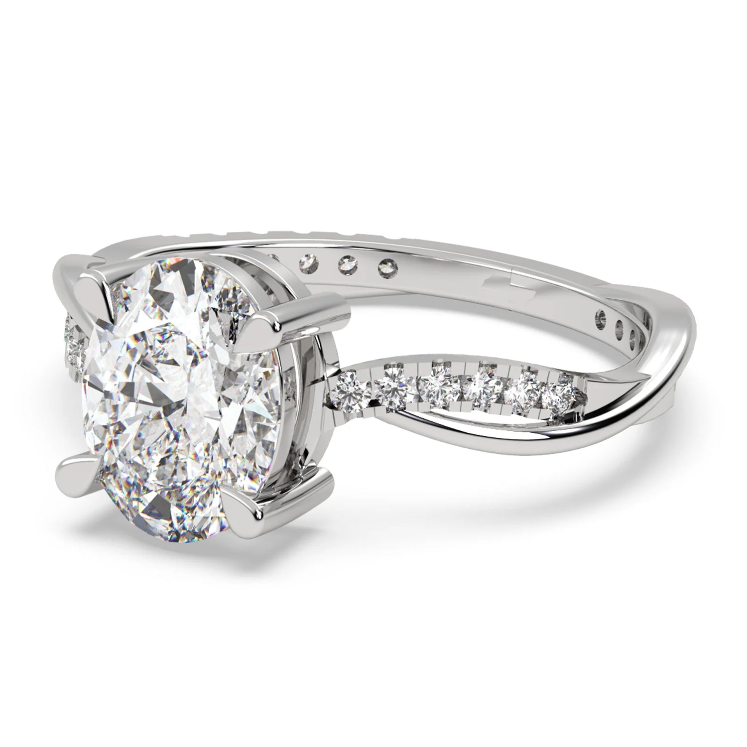 Oval Moissanite Ring - Mara Jewels