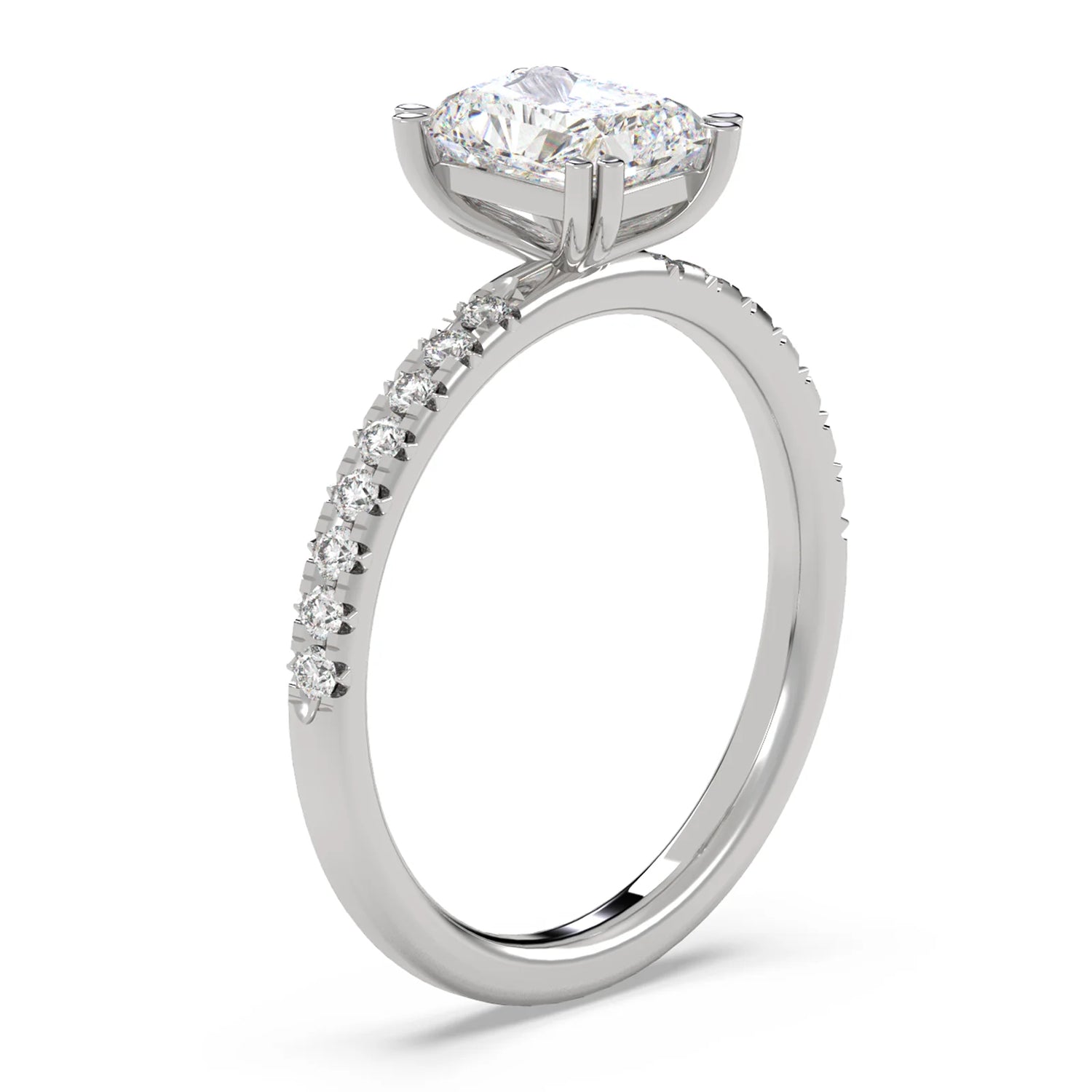 radiant cut engagement rings