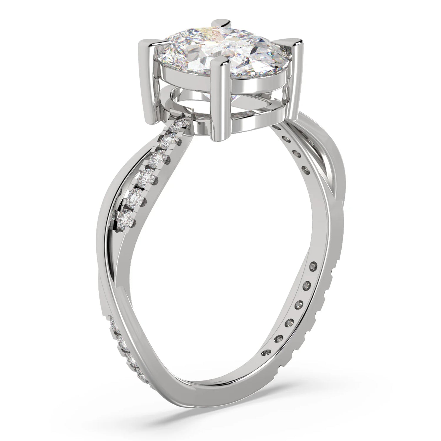 Solitaire Moissanite Ring - Mara Jewels