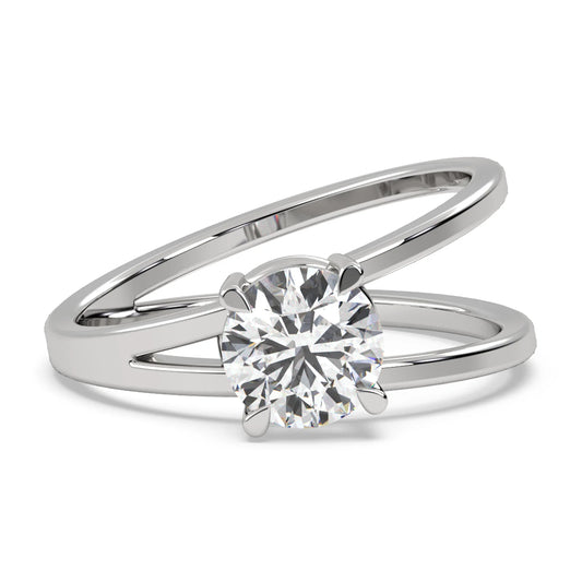 1ct Round Engagement Ring