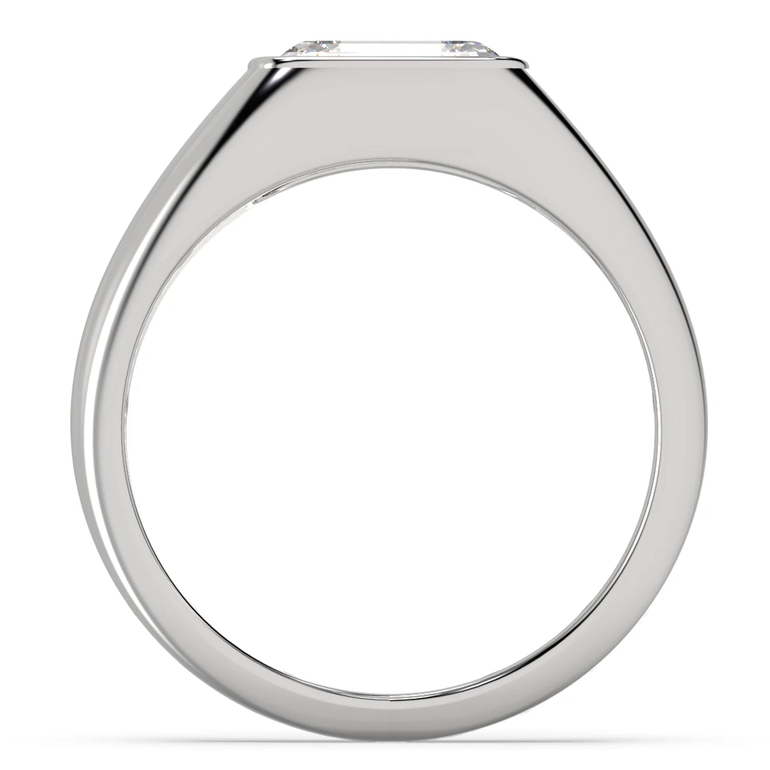 Mens Moissanite Diamond Wedding Ring - Mara Jewels