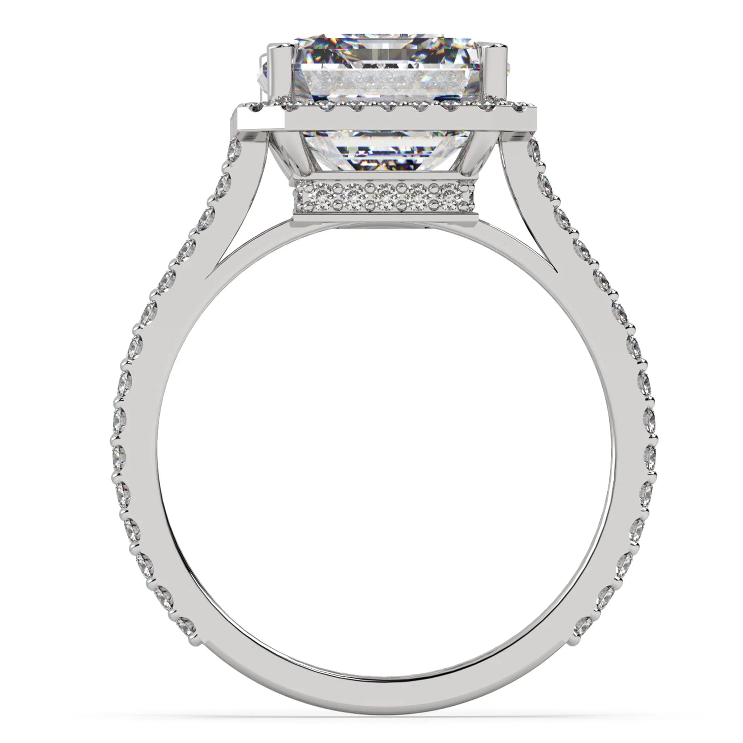 Cathedral Setting Engagement Ring