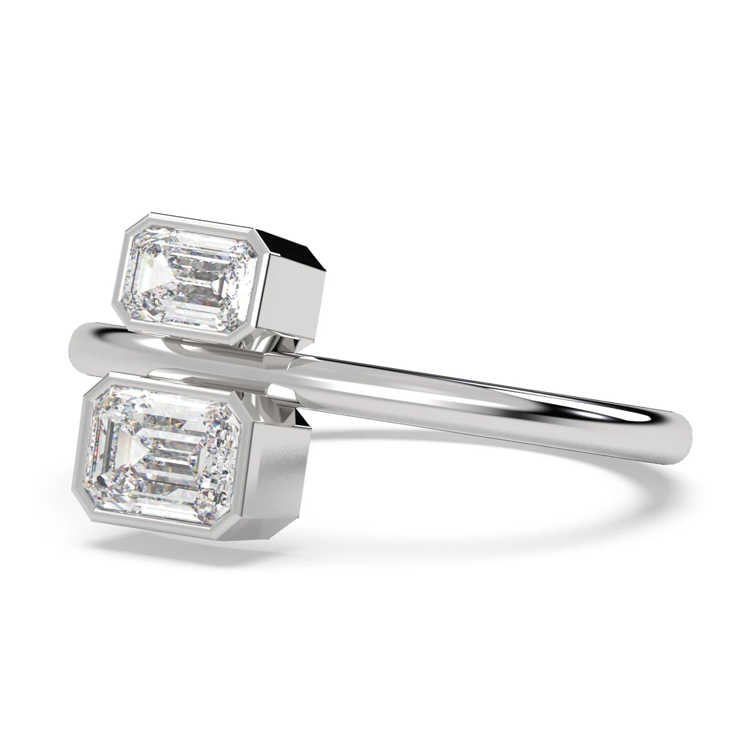 Bezel Set Engagement Ring - Mara Jewels